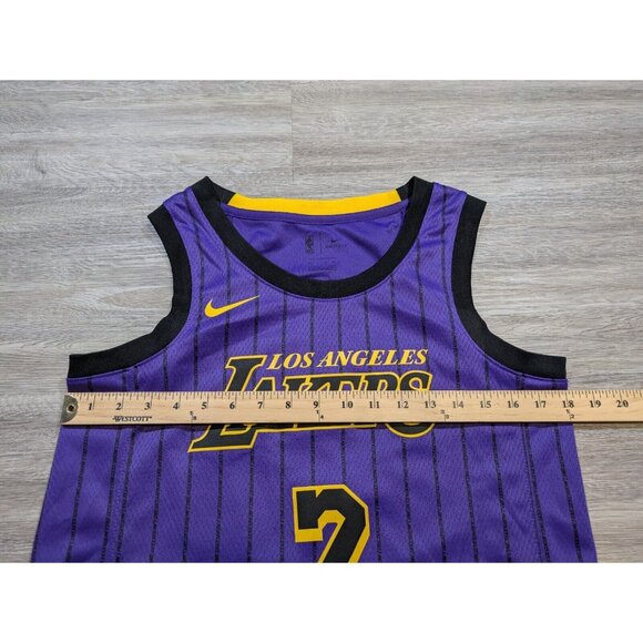 Nike Lonzo Ball Los Angeles Lakers City Edition Swingman Jersey Small 40 - Picture 11 of 12